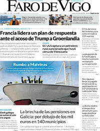 Portada Faro de Vigo 2026-01-08