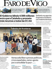 Portada Faro de Vigo 2026-01-09