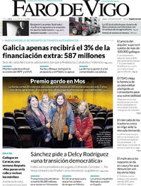 Portada Faro de Vigo 2026-01-10
