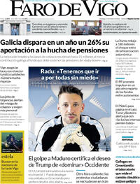 Portada Faro de Vigo 2026-01-11
