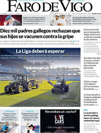 Portada Faro de Vigo 2026-08-14