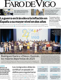 Portada Faro de Vigo 2026-04-15