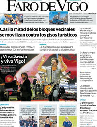 Portada Faro de Vigo 2026-08-15