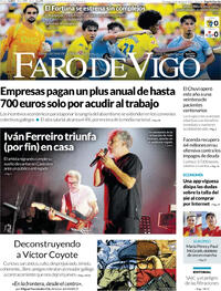 Portada Faro de Vigo 2026-08-16