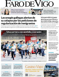 Portada Faro de Vigo 2026-04-18