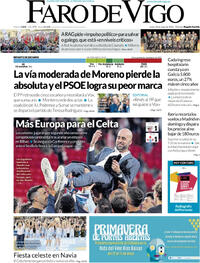 Portada Faro de Vigo 2026-05-18