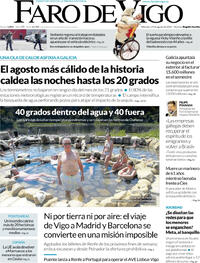 Portada Faro de Vigo 2026-08-19