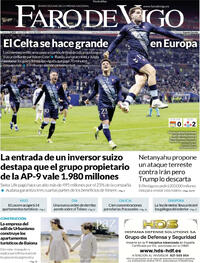 Portada Faro de Vigo 2026-03-20