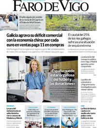 Portada Faro de Vigo 2026-08-20