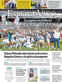 Portada periódico Faro de Vigo