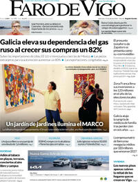 Portada periódico Faro de Vigo