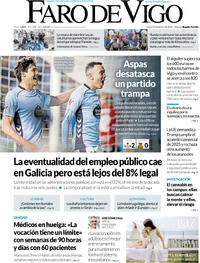 Portada Faro de Vigo 2026-02-23