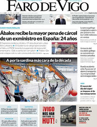 Portada Faro de Vigo 2026-06-23