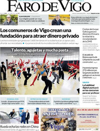 Portada Faro de Vigo 2026-04-24