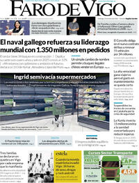 Portada Faro de Vigo 2026-01-25