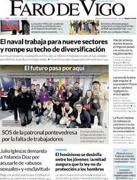 Portada Faro de Vigo 2026-02-25