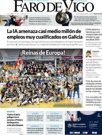 Portada Faro de Vigo 2026-05-25