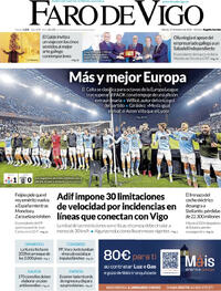 Portada Faro de Vigo 2026-02-27