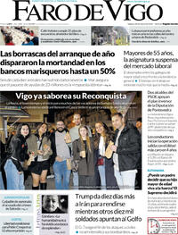 Portada Faro de Vigo 2026-03-28