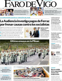Portada Faro de Vigo 2026-05-28