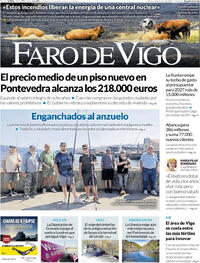 Portada Faro de Vigo 2026-07-28