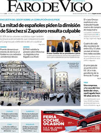 Portada Faro de Vigo 2026-05-29