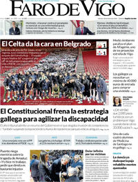 Portada Faro de Vigo 2026-01-30