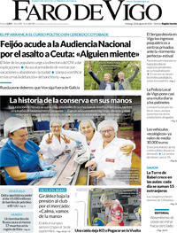 Portada Faro de Vigo 2026-08-30