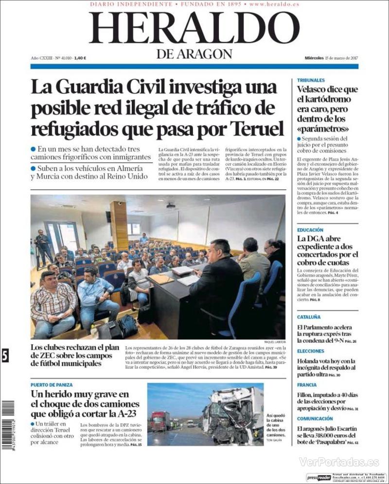 Portada Levante 2017-03-15