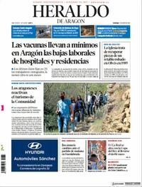 Portada Heraldo de Aragón 2021-04-04