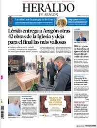 Portada Heraldo de Aragón 2021-03-06