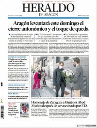 Portada Heraldo de Aragón 2021-05-06