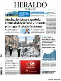 Portada Heraldo de Aragón 2021-04-07