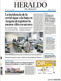 Portada Heraldo de Aragón 2021-02-09