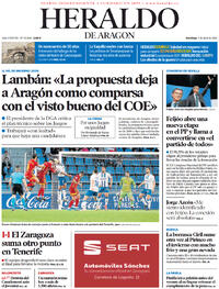 Portada Heraldo de Aragón 2022-04-03