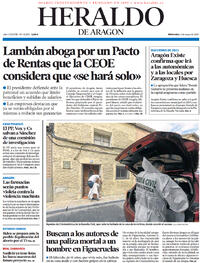 Portada Heraldo de Aragón 2022-05-04