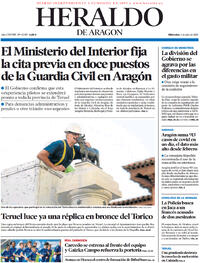 Portada Heraldo de Aragón 2022-07-06