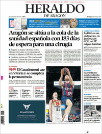 Portada Heraldo de Aragón 2022-05-08