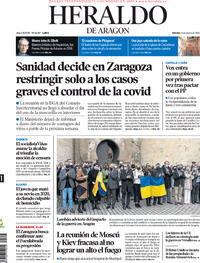 Portada Heraldo de Aragón 2022-03-11