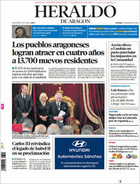 Portada Heraldo de Aragón 2022-09-11