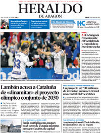 Portada Heraldo de Aragón 2022-03-12