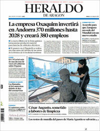 Portada Heraldo de Aragón 2022-05-12