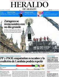 Portada Heraldo de Aragón 2022-10-12