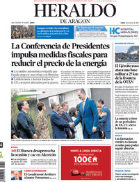 Portada Heraldo de Aragón 2022-03-14