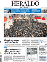 Portada Heraldo de Aragón 2022-04-15