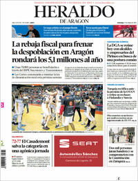 Portada Heraldo de Aragón 2022-05-15