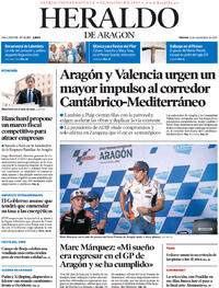 Portada Heraldo de Aragón 2022-09-16