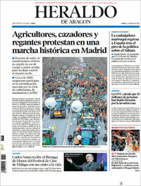 Portada Heraldo de Aragón 2022-03-21