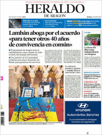Portada Heraldo de Aragón 2022-04-24