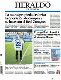 Portada Heraldo de Aragón 2022-05-25